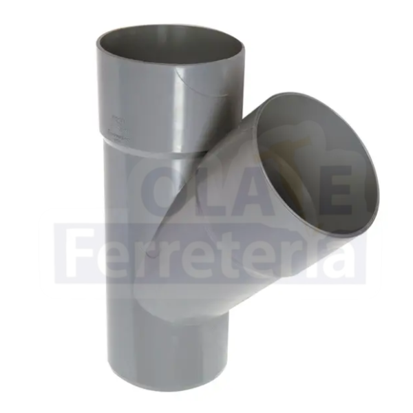 Vee PVC Sanitario Gris Cementar 75mm