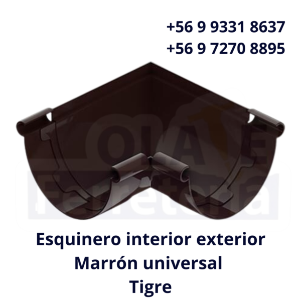 Esquinero int. y ext. Marrón Tigre